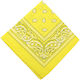 Baumwollene Bandana 100% 54x54cm Gelbes