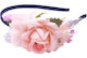 Black Hair Headband Decorated With Flowers 2