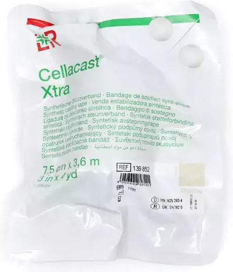 Synthetic Plaster Bandage Cellacast Xtra No Tack 7.5cm X 3.6m