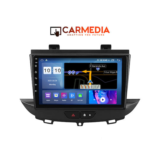 Carmedia Car Audio System for Opel Crossland / Grandland 2017 (Bluetooth/USB/WiFi/GPS/Apple-Carplay/Android-Auto) with Touch Screen 9"