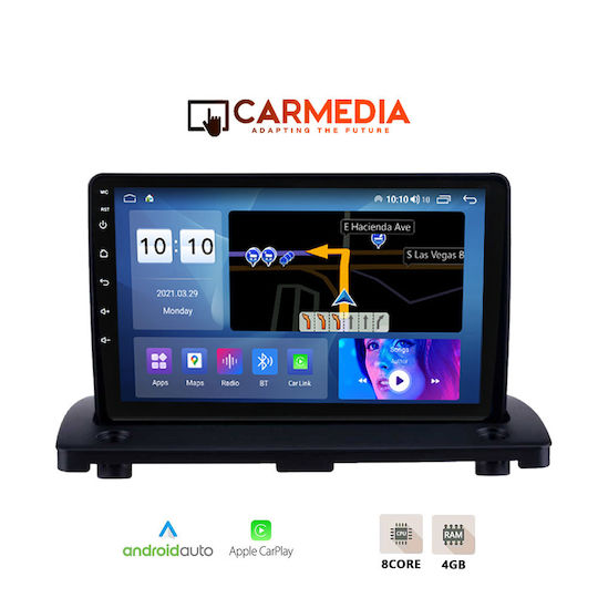 Carmedia Car Audio System for Volvo XC 90 2002-2014 (Bluetooth/USB/WiFi/GPS/Apple-Carplay/Android-Auto) with Touch Screen 9"
