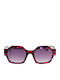 Tipi Diversi Damen Sonnenbrillen mit Schwarzem Horn umrandetem Rahmen und Schwarzem Glas TD526440S04