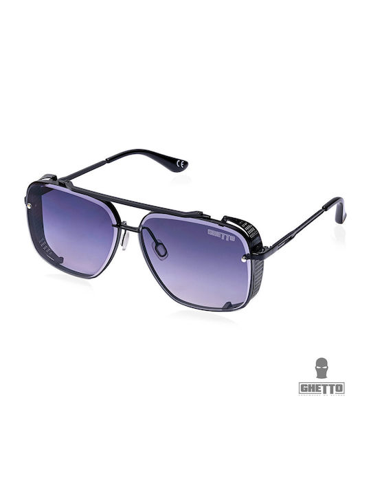 Ghetto Unisex Ochelari de soare cu Gri Cadru și Gri Lentilă K34428BL