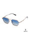 Ghetto Unisex Sunglasses with Gold Frame and Gold Polarized Lens