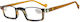 Cammello Reading Glasses +1.75 in Brown color