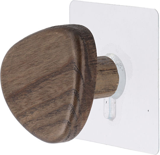 Single Wall-Mounted Bathroom Hook ​6.5x4cm Brown