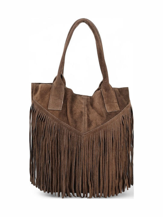 Passaggio Leather Кожена Дамска Чанта Шопър Пре...