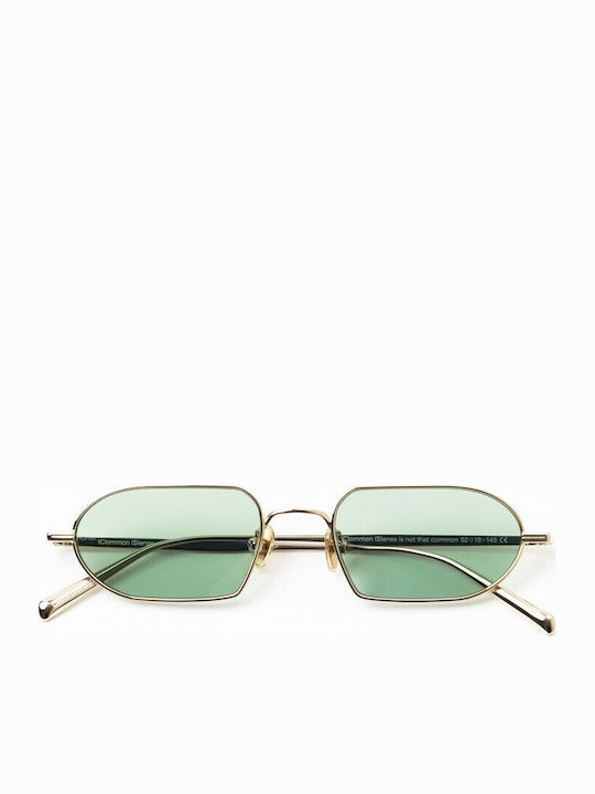 Common Sense Men's Sunglasses with Gold Metal Frame and Gold Lens 467943