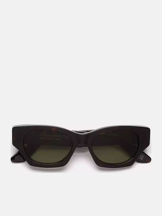 Retrosuperfuture Men's Sunglasses with Brown Tartaruga Horn-Rimmed Frame and Brown Lenses 494201