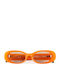 Oscar & Frank Citra Male Sunglasses with Orange Horn-Rimmed Frame and Orange Lens