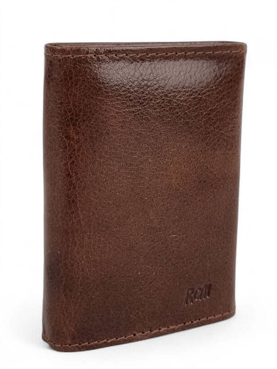 Leather Men's Wallet Classic with RFID Brown