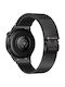 Forcell Λουράκι Ανοξείδωτο Ατσάλι Μαύρο (SAMSUNG Watch 22 mm)