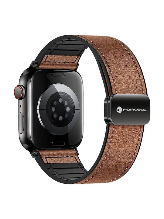 Forcell Curea Piele Maro (Apple Watch 42/44/45/49 mm, Forcell)