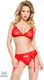 Demoniq Iga Sexy Set 3pcs Red