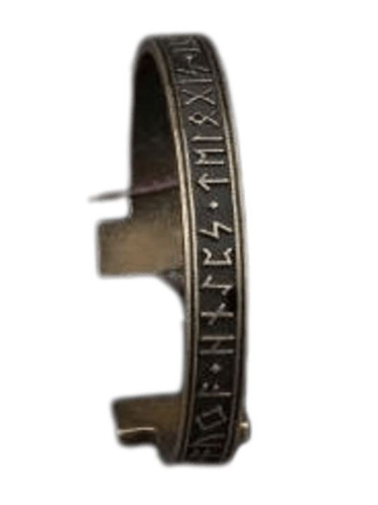 Brățară Metalică Stil Norvegian Nuanță Bronz Sculptată Norwegian Style Metal Bracelet In Bronze Shade Carved Molfs