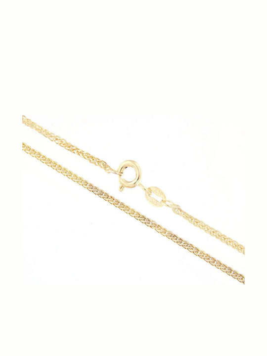 Spiga Chain Solid Square Gold 14 Carats 50cm Spiga Chain Solid Square Gold 14 Carats 50cm