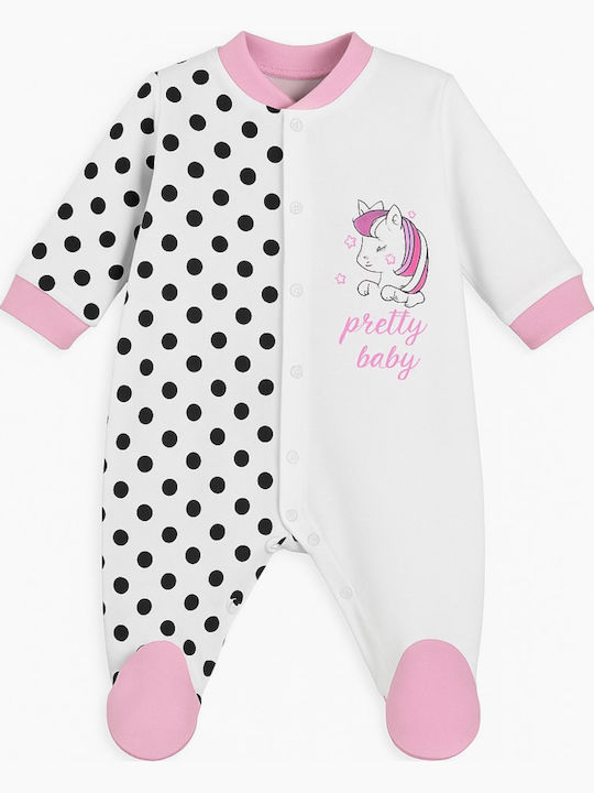 Pretty Baby Body pentru Bebeluși Mânecă lungă Alb