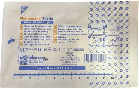 Sterilized Adhesive Plasters Sutures 13x102mm 6 Strips