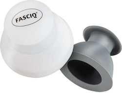 Fasciq Sport Cuppings Set Trigger Point Athletic Suction Cups Targeted Points 4 Pieces Case 2xGray S 2xWhite L