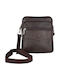 Annie Leder Herren Tasche Echtes Leder Braune Tsa.101.03.02.059 306 Sm