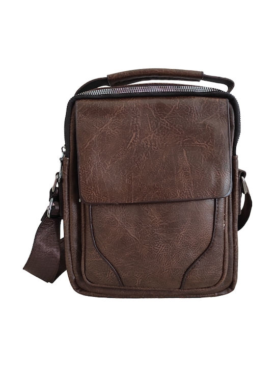 Tăsnic Bărbătesc Crossbody Maro Închis