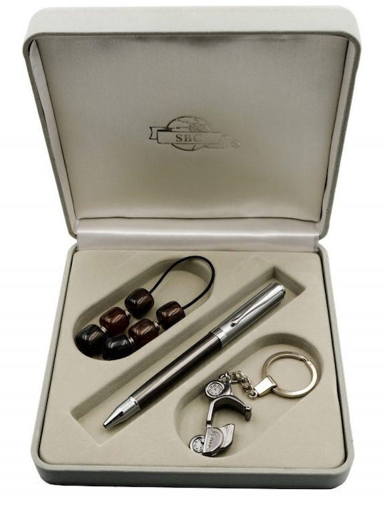 121-1384-2050m/4 Set Pen-Keychain-Bracelet