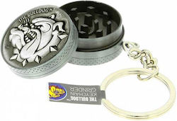Bulldog Amsterdam Keychain Grinder Metallic Silver 2 Parts New Design