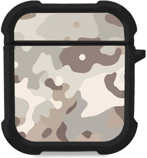 Калъф Силиконов Sonique Camouflage Army Series Airpods 1/2 Бежов
