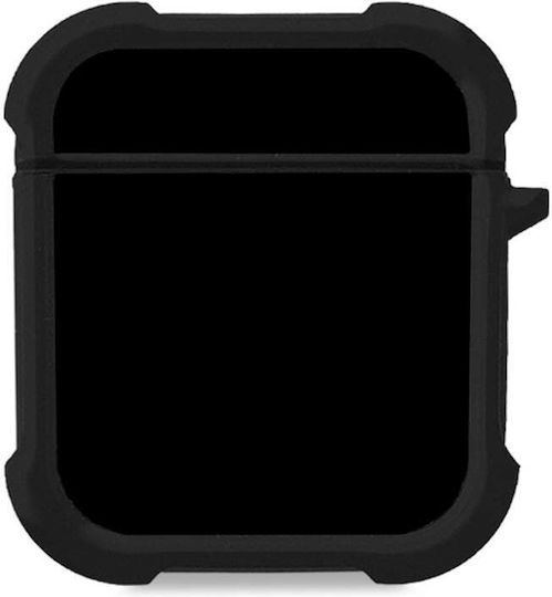 Θήκη Σιλικόνης Sonique Colorbloc Series Airpods 1/2 Μαύρο