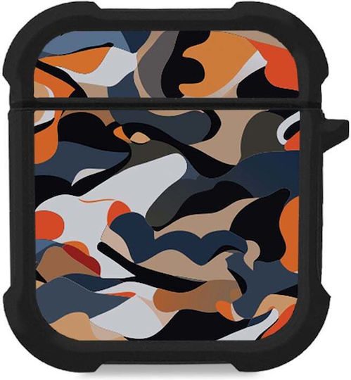 Силиконов Калъф Sonique Camouflage Army Series Airpods 1/2 Оранжев