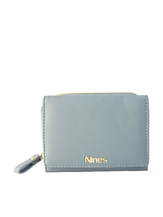 Nines Kleines Doppel Portemonnaie 7757_Hellblau