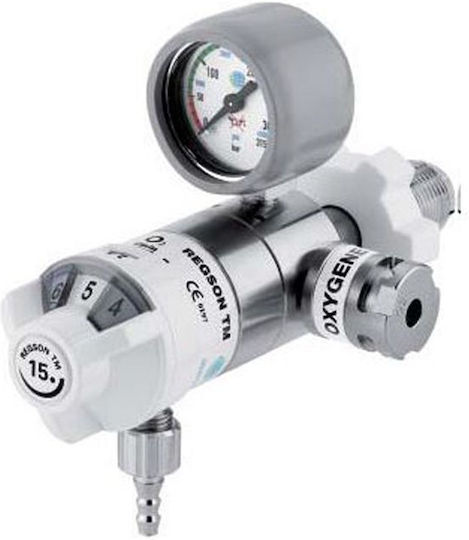 Oxygen Cylinder Regulator Regson Tm2 0-15lt/min Afnor Connection