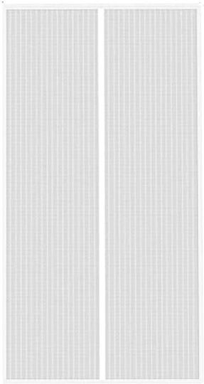 Insect Screen Magnetic Closure Width 80-100cm Height 210-220cm White