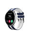 Amazfit GTR 2 22mm Two-Tone Sports Silicone Watch Strap Blue and White