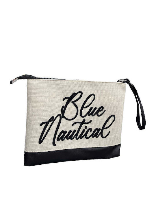 Miami Beach Козметична Чанта Бродерия “Синя Nautical”