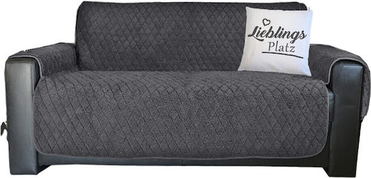 Jemidi24 Ελαστικό Κάλυμμα Διθέσιου Καναπέ Gray 191x224cm