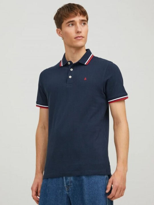 Jack & Jones Tricou Polo Albastru Navy Blazer