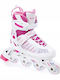 Raven Inline Αυξομειούμενα Rollers Ροζ Παιδικά