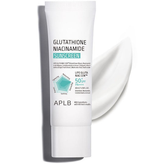 APLB Glutathione Niacinamide Sonnencreme Creme Gesicht SPF50+ 40ml