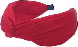 Headband Turban Organza Stripe Red