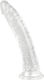 Kinksters Realistic Dildo with Scrotum Transparent