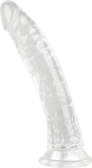 Kinksters Realistic Dildo with Scrotum Transparent