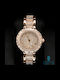 Ghetto Women's Watch with Pink Gold Metal Bracelet