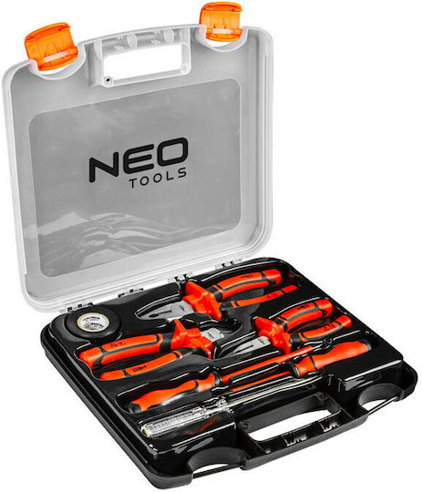 Neo Tools Ταμπακιέρα με 7 Εργαλεία Ηλεκτρολόγου