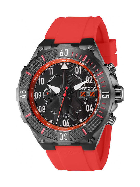 Invicta Aviator Ρολόι Μπαταρίας με Καουτσούκ Λουράκι Invicta Aviator Ρολόι Μπαταρίας με Καουτσούκ Λουράκι