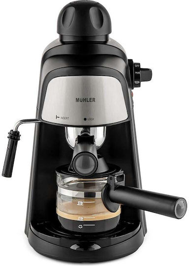 Muhler Mașină de Espresso 800W Presiune 3.5bar Neagră MCM-33