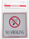 Πινακίδα Αυτοκόλλητη "no Smoking " Απαγορεύεται Κάπνισμα 1τμχ 9*9cm