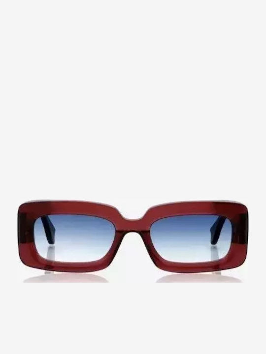 Monokol Sunglasses Κόκκινα with Acetate Frame & Blue Lens Monokol Sunglasses Κόκκινα with Acetate Frame & Blue Lens