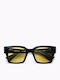 Akila Aura Men's Sunglasses with Brown Tartaruga Horn-Rimmed Frame and Transparent Lenses