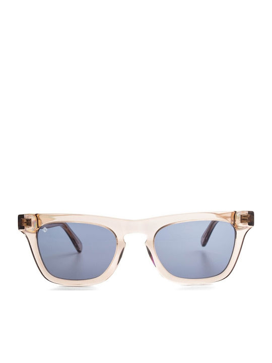 Faos Icaria Male Sunglasses with Beige Horn-Rim...